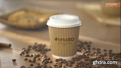 Videohive Coffee to Go Logo Mockup Opener 45755311