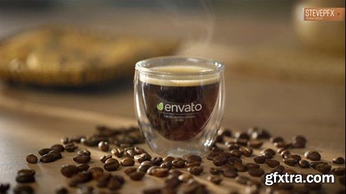 Videohive Coffee Espresso Logo Mockup Opener 45694636