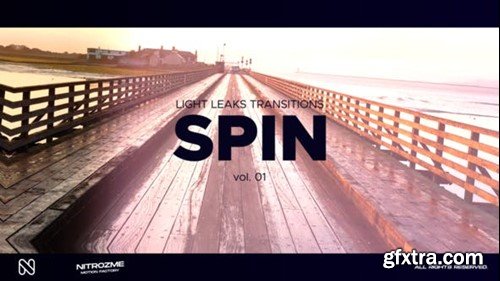 Videohive Light Leaks Spin Transitions Vol. 01 46089446