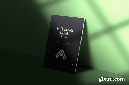 A4 Soft Cover Book Mockups B9BZL3R