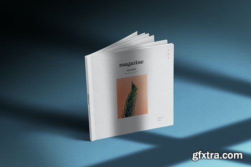 Square Magazine Branding Mockups KLWALCY