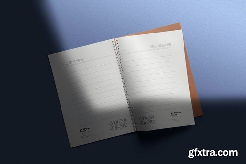 A4 Spiral Diary Mockups HG5CCL8