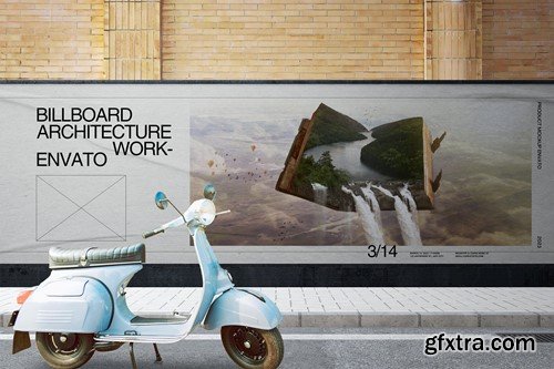 Billboard Street Mockup Advertising TCD5ENU