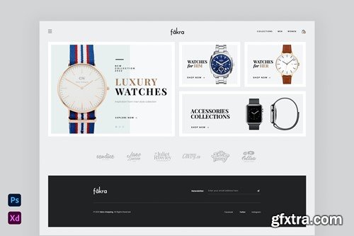 Fakra - Watches & Jewellery Website Design 2BY6MPE