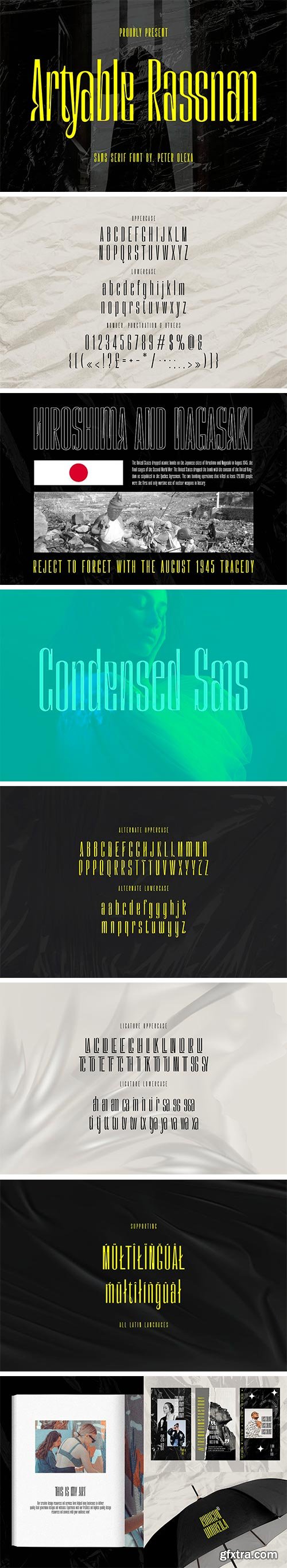 Artyable Rassnam Condensed Sans