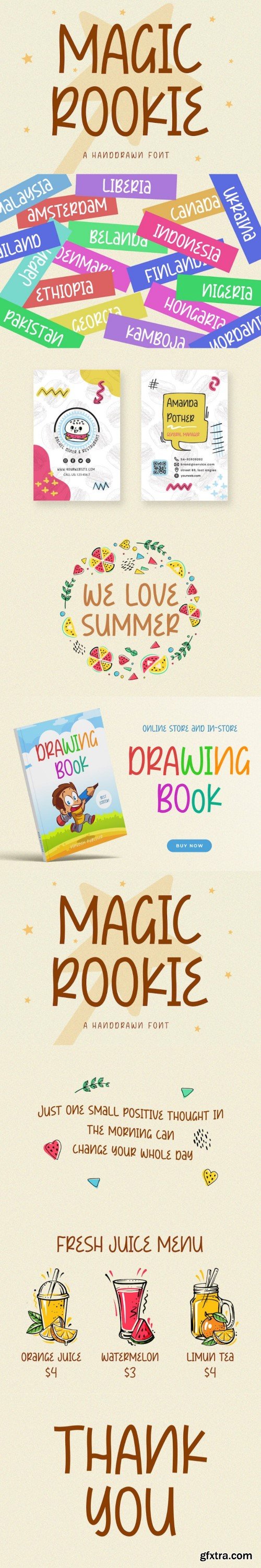 Magic Rookie A Handdraw font