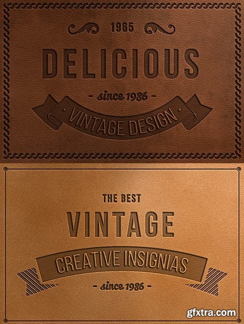 GraphicRiver - Stamp Leather - Text Effect - 45930854