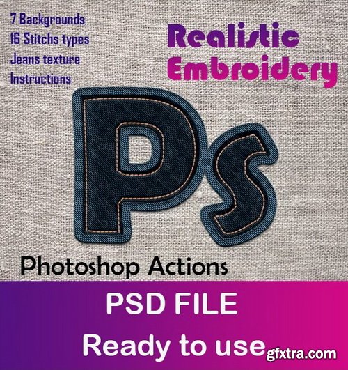 GraphicRiver - Embroidery Jeans Action - 45553393