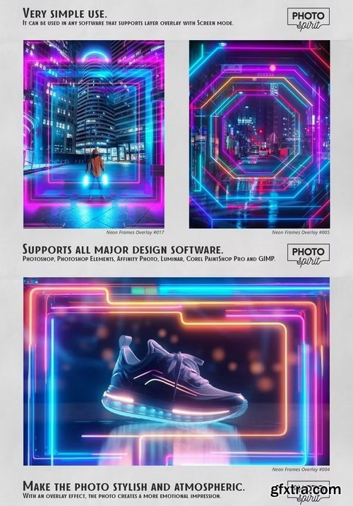 GraphicRiver - Neon Frames Effect Overlays - 45355812