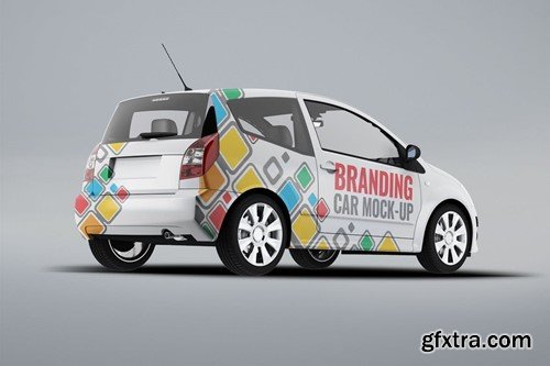 City Car Branding Mock-up AZPF28