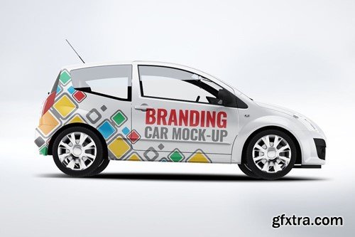 City Car Branding Mock-up AZPF28