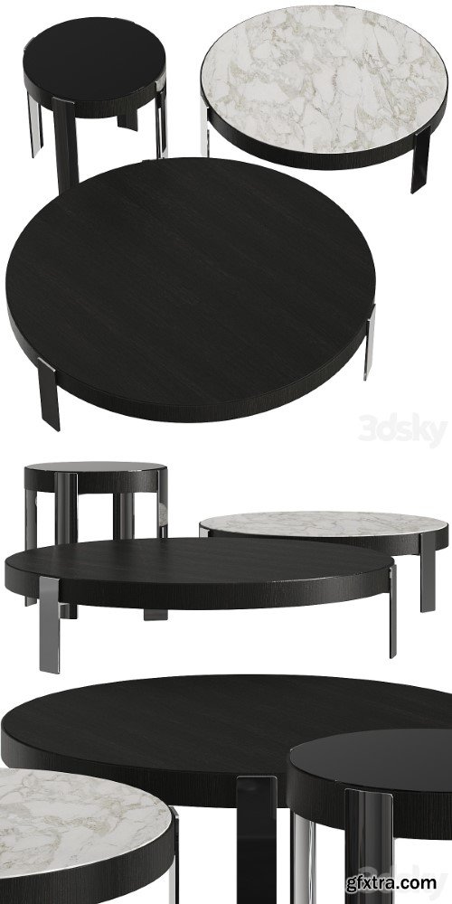 Minotti Mattia Round Coffee Tables