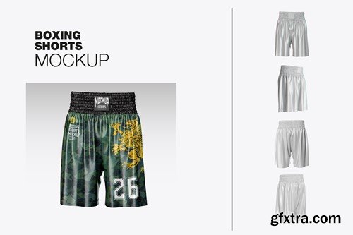 Set Boxing Shorts Mockup WL7KYL3