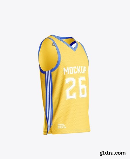 Set Basketball Jersey Mockup F3XF67M