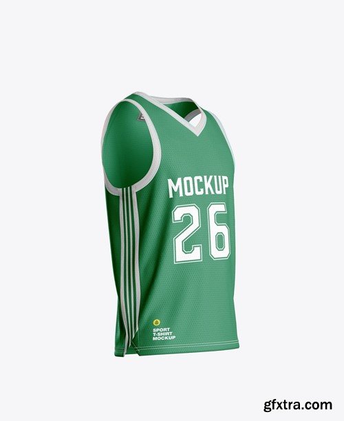 Set Basketball Jersey Mockup F3XF67M