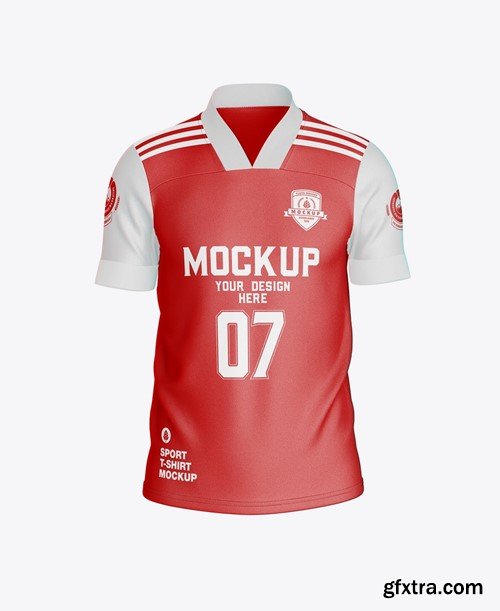 Set Soccer Men’s Sports T-shirt Mockup JTB55AS