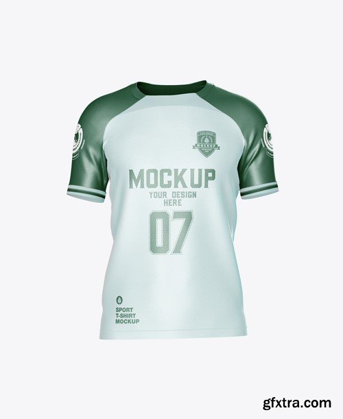 Set Soccer Men’s Sports T-shirt Mockup MUK9WM3