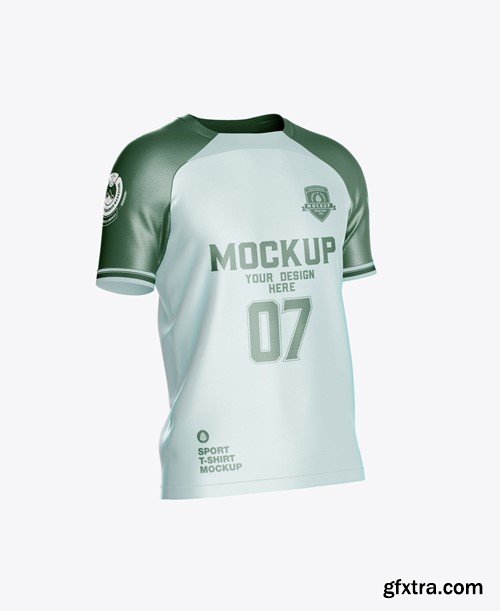 Set Soccer Men’s Sports T-shirt Mockup MUK9WM3