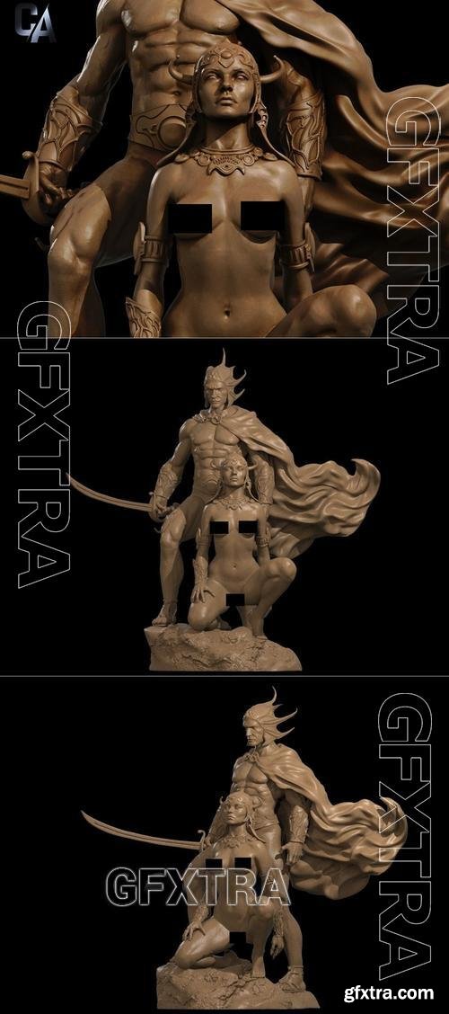 Ca 3d Studios - A fight man of mars NSFW Version &ndash; 3D Print Model