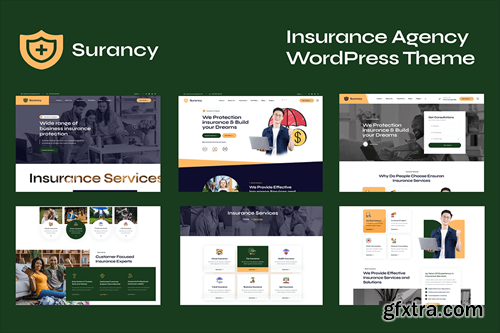 Insurance Agency Company WordPress Theme - Surancy YNVJ2R6