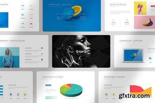 Clean Colorful Powerpoint Presentation Template ZQ6LVJ3