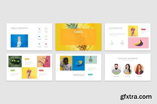 Clean Colorful Powerpoint Presentation Template ZQ6LVJ3