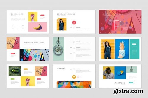 Clean Colorful Powerpoint Presentation Template ZQ6LVJ3