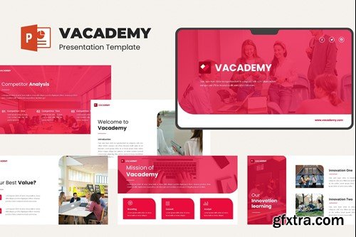 Vacademy - Education Presentation PowerPoint Templ EWAPKBL