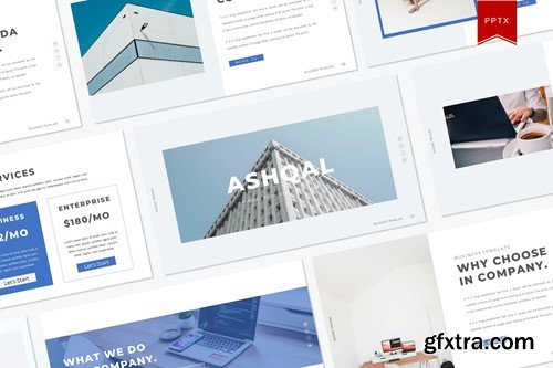 Ashqal Minimal Powerpoint Template MEY564B