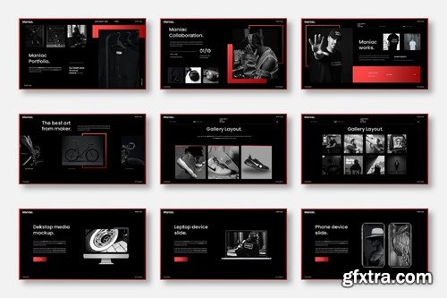 Maniac – Business PowerPoint Template 9MCJG2W