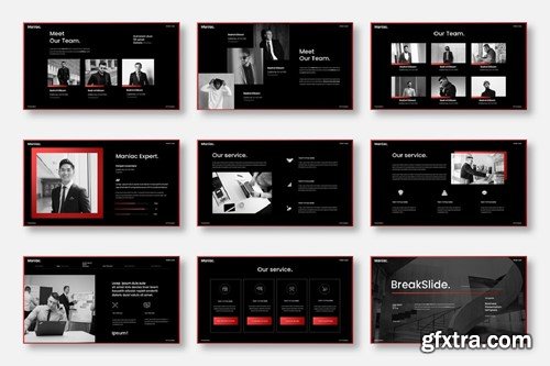 Maniac – Business PowerPoint Template 9MCJG2W