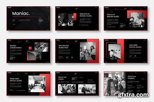 Maniac – Business PowerPoint Template 9MCJG2W