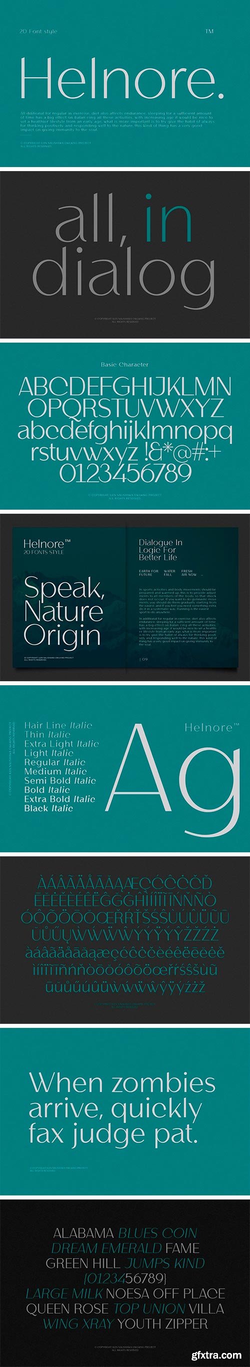 Helnore Font