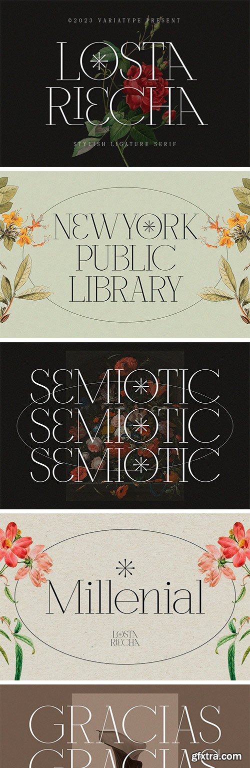 Losta Riecha - Stylish Serif