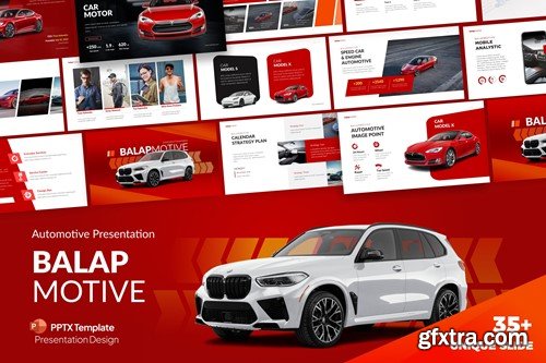 BalapMotive Automotive PowerPoint Template YLBCQZ2