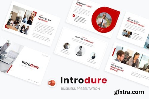 Introdure - Company Profile PowerPoint Template PNLFLBZ