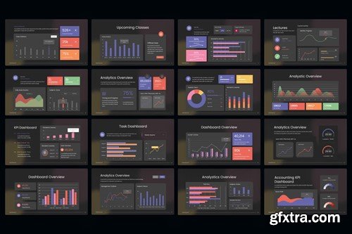 Dashboard Infographic PowerPoint Template W8WAJBY