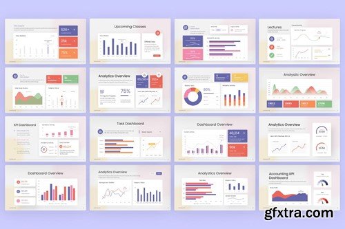 Dashboard Infographic PowerPoint Template W8WAJBY