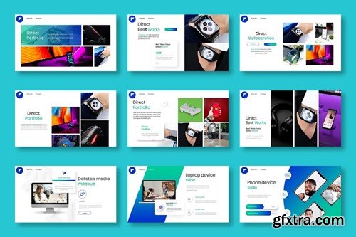 Direct – Business PowerPoint Template Z883H38