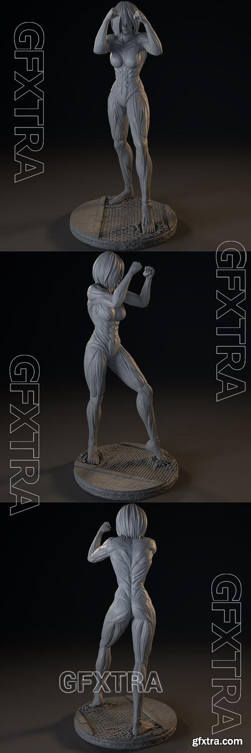 Annie From attack on Titan Shingeki no Kyojin &ndash; 3D Print Model