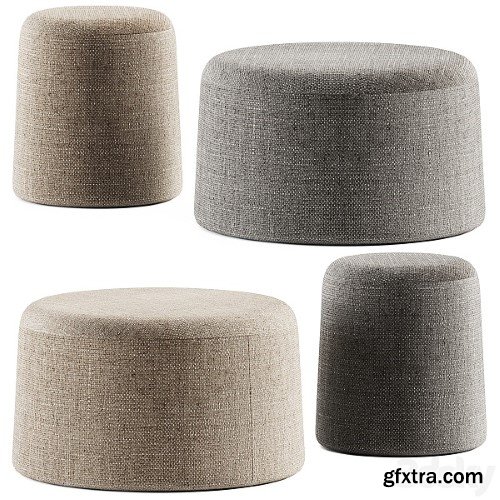 FUNGO Upholstered Pouf by Grado Design