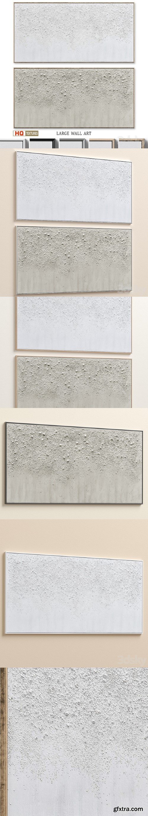 Panoramic Textured Plaster Wall Art C 577