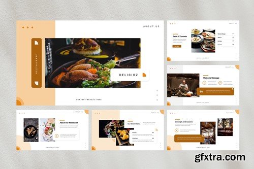 Delicios — Restaurant Powerpoint Template SVJPQHW