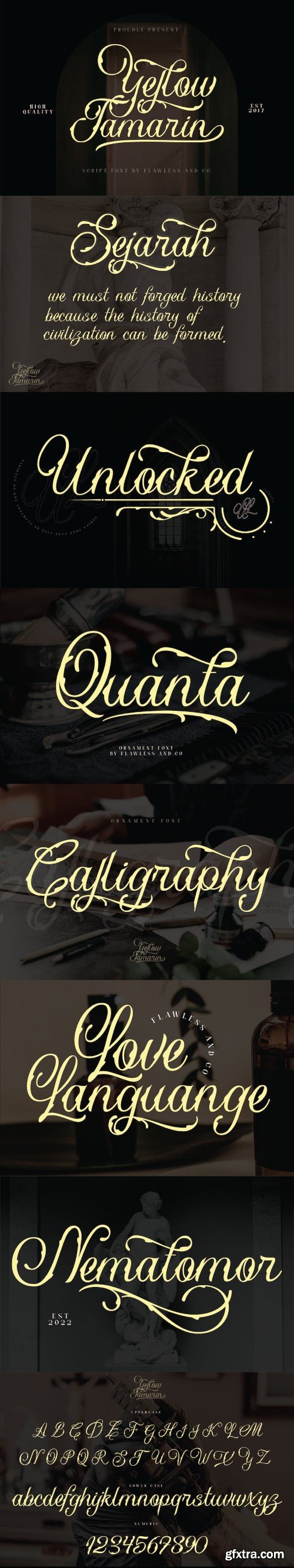 Yellow Tamarin -  Decorative Blackletter font