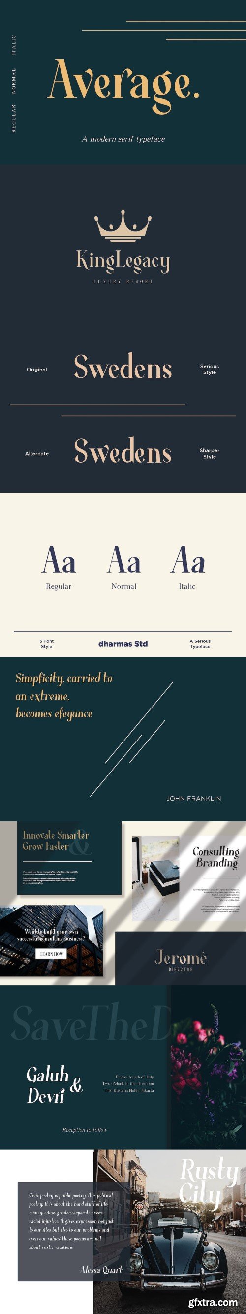 Average - serif typeface