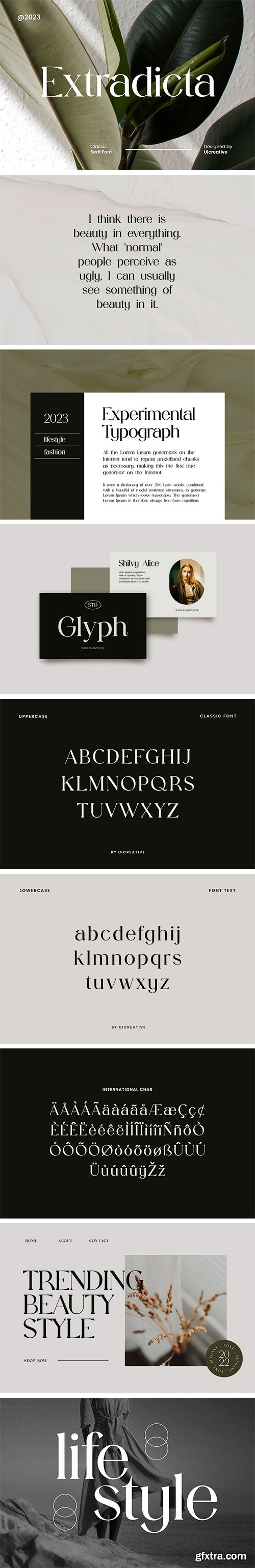 Extradicta Classic Serif Font