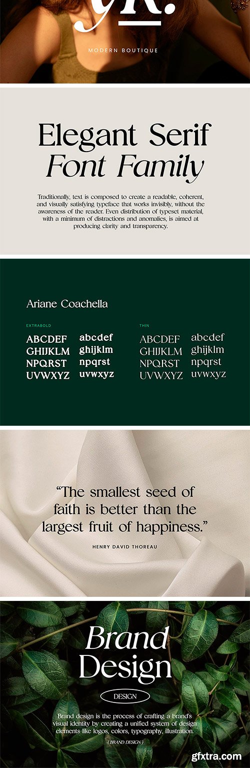 Ariane Coachella Elegant Serif Font Family