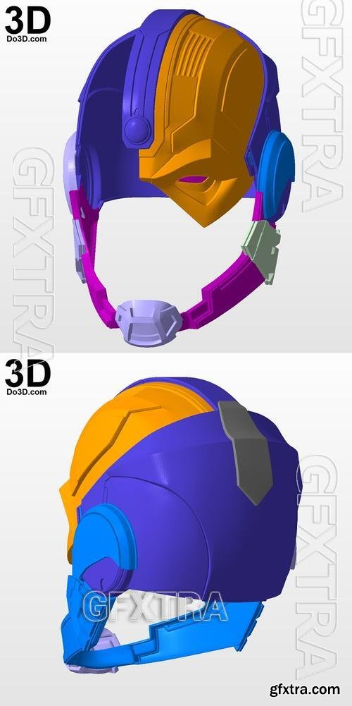 Cyborg Justice League Variant Helmet Prime One &ndash; 3D Print Model