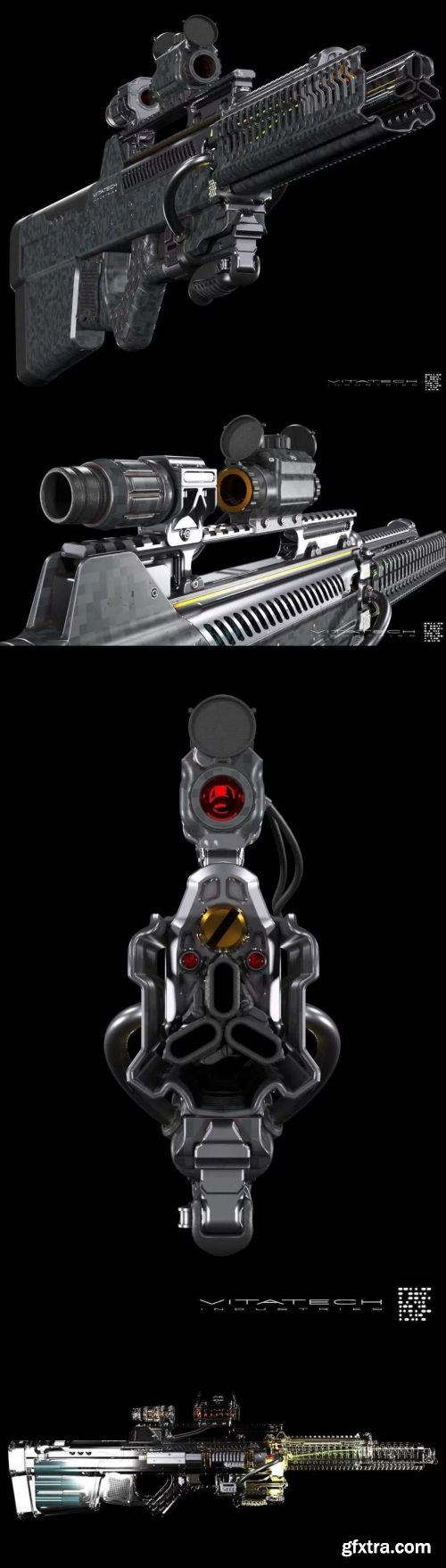 Sci-fi concept Laser Rifle