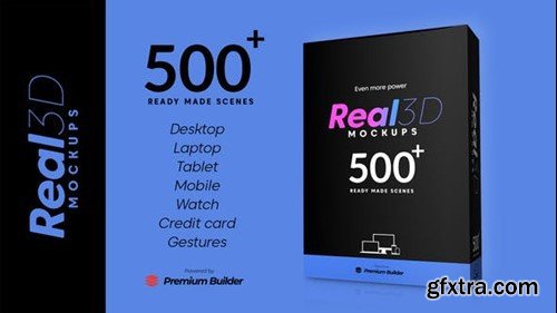 Videohive Real 3D Mockups 42143044